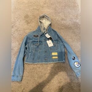 NWT Women’s Size Medium Steelers Jean Jacket